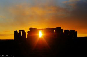 Stonehenge Solstice Sunset by Pete Glastonbury